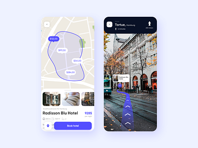 Hotel booking app UI