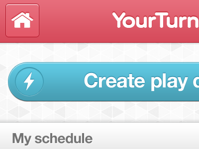 YourTurn Button blue button mobile mobile app pink ui