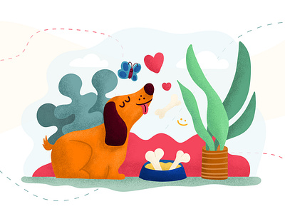 Rosie For Pet Supplies illustration