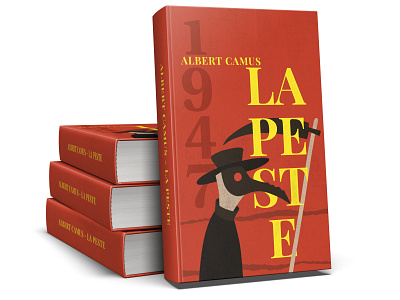 La Peste - Albert Camus book book cover graphic design illustration poster poster design typography