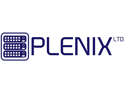 Plenix ltd. logo hosting illustrator logo logotype minimalist plenix simple web