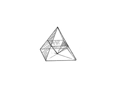 Fun with pyramids architecture design design thinking drawing geometry illustration pen and ink structure