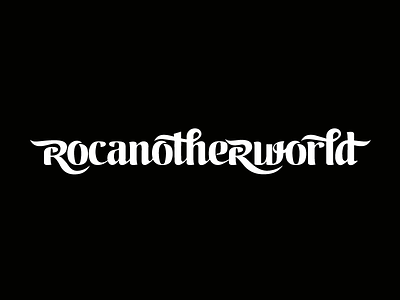 Rocanotherworld branding design festival identity lettering logotype typography