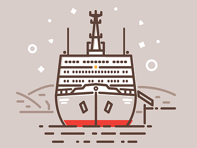 The icebreaker «Lenin» design icon