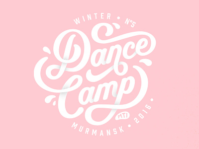 Winter Dance Camp 2016 letter lettering type typography