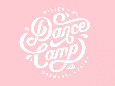 Winter Dance Camp 2016 letter lettering type typography