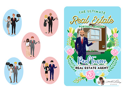 Real Estate Portrait Creator avatar avatar generator character character design clip art house sale real estate real estate illustration sales illustration sales man sales woman