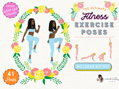 Exercise Fitness Poses Female