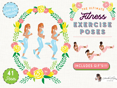 Exercise Fitness Poses Female