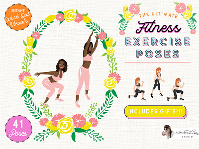 Exercise Fitness Poses Female