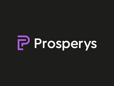 Prosperys branding connection data digital engagement identity logo logodesign mark marketing modern monoline symbol