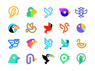 Collection of Birds by Deividas Bielskis on Dribbble