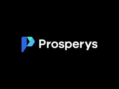 prosperys arrow branding data forward forwarding geometric icon identity indentity lettermark logo mark marketing modern p symbol technology