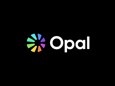opal abstract branding data gem identity lettermark logo mark modern o o logo opal perspective shine sun symbol technology