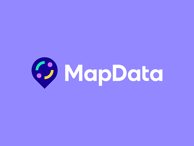 MapData abstract branding data export flat logo geometric google maps identity location logo map mark modern pin pointer symbol technology