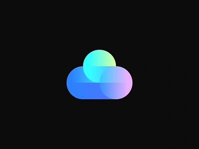 Gradient cloud abstract branding cloud data dynamic dynamics fast fly geometric hosting identity logo mark modern sky speed symbol technology