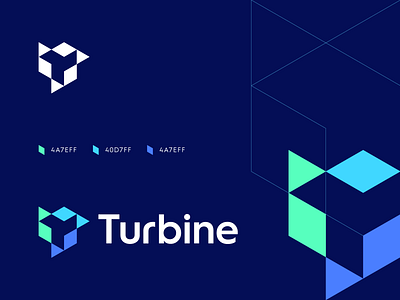 Turbine abstract blockchain branding data digital finance fintech geometric identity lettermark logo logo cryptocurrency modern startup logo symbol t tech technical technology turbine
