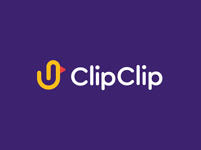 ClipClip bird branding chirp clip clipboard duck file geometric identity kwa kwa logo mark monoline paperclip symbol
