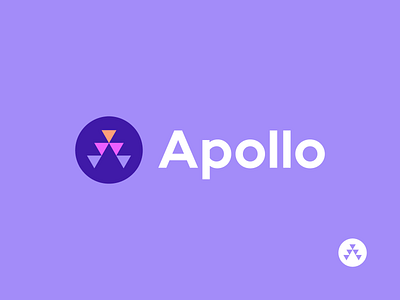 apollo a abstract apollo branding consulting geometric logo modern startup symbol unused logo