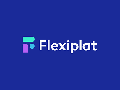 flexiplat - technology modern F logo design branding build education f f logo finance flex flexible logo money puzzle salary