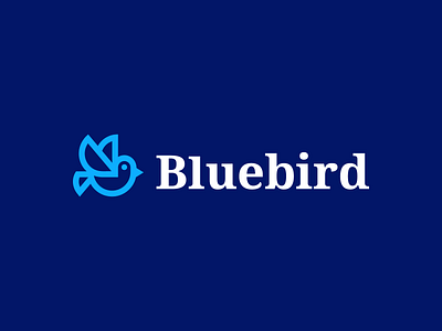 bluebird animal bird bird logo branding elegant flat geometric identity logo mark minimal modern symbol wings