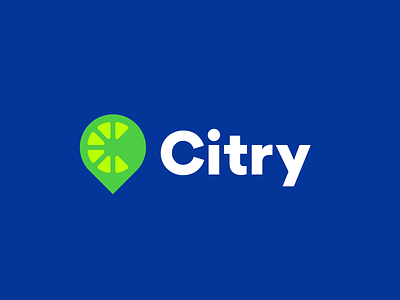 Citry branding c logo c mark citrus city delivery ecommerce flat logo food fruit fruit logo lemon lime location logo design map pin pin logo startup vegetebles