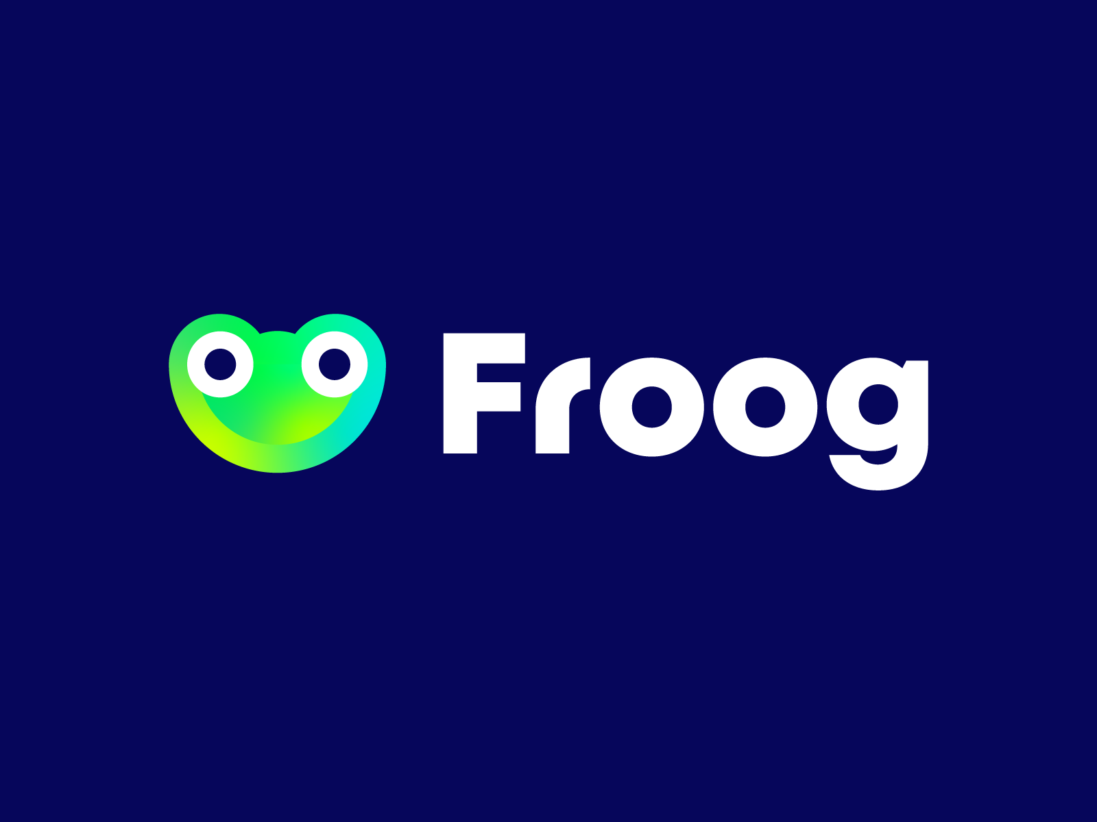 Frog animal logo design modern simple minimalist Vector Image