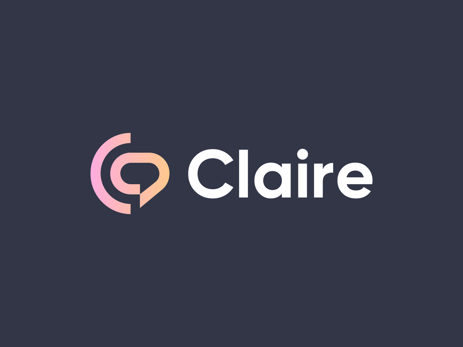 Claire - C chat bubble logo by Deividas Bielskis on Dribbble