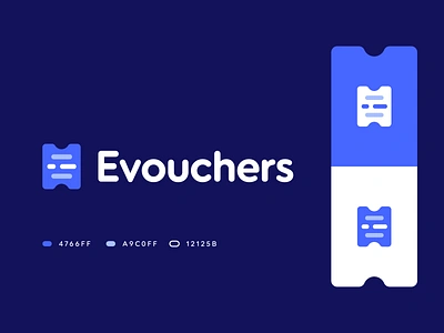 Evouchers branding data e logo e logo design ecommerce reward shopping shopping app technology ticket voucher