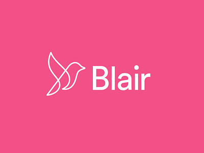 Blair animal bird branding education finance flight freedom freehand income logo logo design monoline school student wings