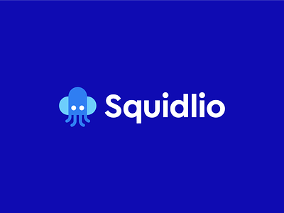 Squidlio animal branding cloud data data base geometric identity logo mark octopus saas squid symbol technology