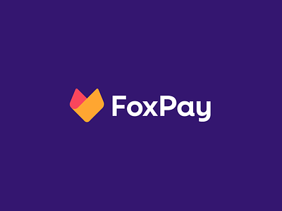 FoxPay animal billfold branding f o x p a y finance fintech fold fox foxpay logo mark mascot modern pay payment symbol tech technology wallet