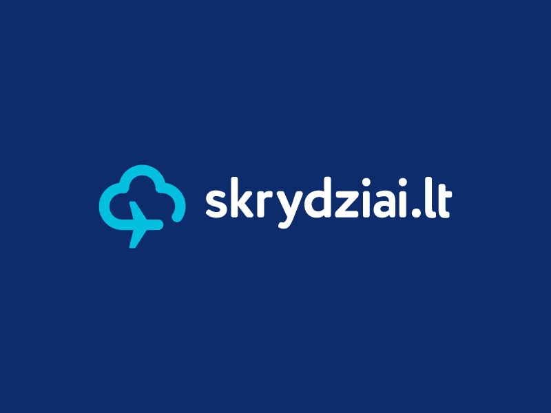 skrydziai.lt / logo design trip travel skrydziai sky monoline avia flight airline cloud plane