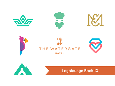 Logolounge Book 10 / selected logos award book creative flat logo logolounge logos mark smart symbol