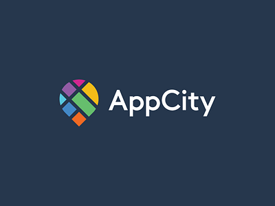 Appcity / Map / City / Logo Design city direction map navigate pin pointer street town