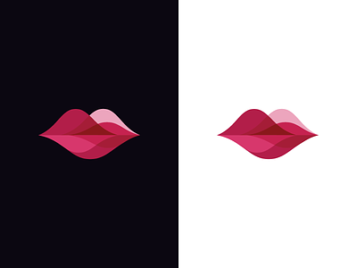 Lips / sound / logo design beauty branding clever contrast8 deividas bielskis femine girl lip lips logo music music app smart sound talk wave women