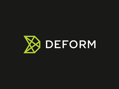 Deform / logo design abstract branding creative d deform ldentity logo