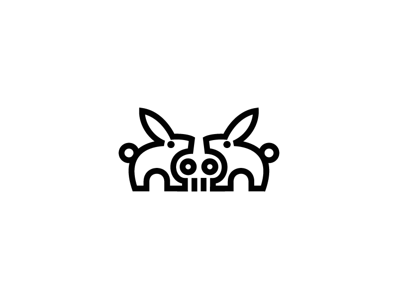 Dead Rabbit / logo design by Deividas Bielskis on Dribbble