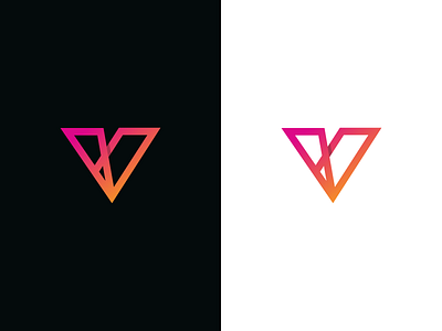 Vannil / logo design abstract branding logo mark symbol v