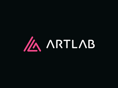 Artlab / logo design a abstract branding logo logotype mark modern monogram symbol typography