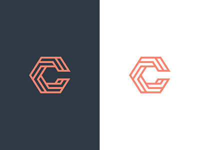 Isometric c Logo Design