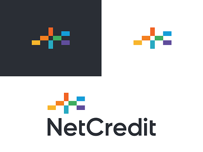 Netcredit / logo design branding calculation finance identity loan logo mathematics