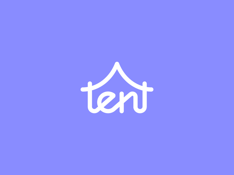 Tent Logo Design By Deividas Bielskis On Dribbble