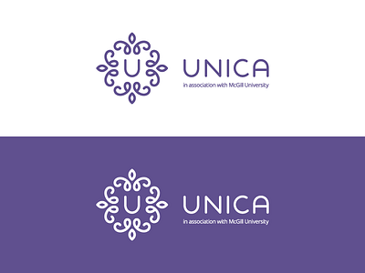 Unica / logo design branding clinic fertility floral logo medical medicine ornament u