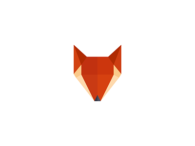 Fox / logo design abstract fox geometric logo mark symbol