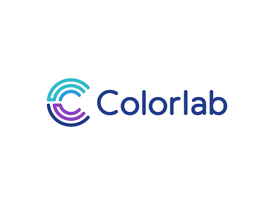 Colorlab abstract c color lettermark logo mark print printing symbol