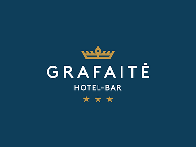 Grafaite / logo design crown hotel identity logo luxury queen