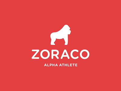 Zoraco athlete gorilla logo mark mascot monkey