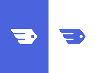 price tag / wings / logo design