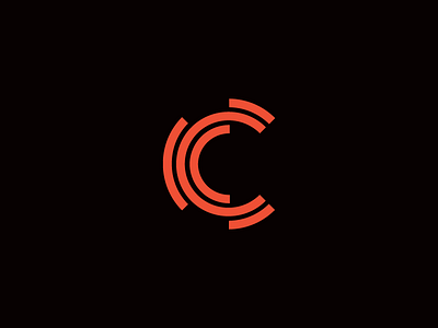 C / logo Design abstract c fingerprints lettermark mark symbol. technology
